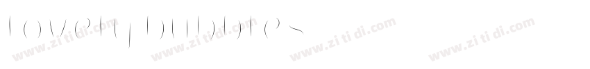 lovely bubbles字体转换
